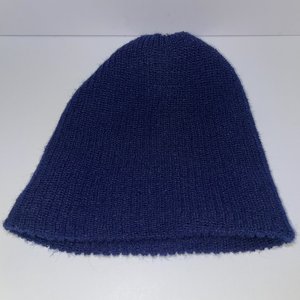 Dock Worker Vintage Dark Blue Chunky Knit Cuffed Beanie USA