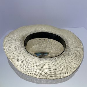 Beaver Brand Straw Vintage Cowboy Hat Size 7 3/8