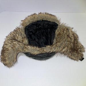 Knit Faux Fur Vintage Trapper Hat