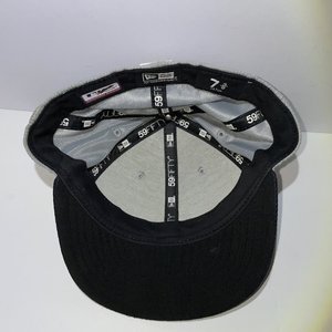 New Era 59Fifty Detroit Tigers Performance Headwear Gray Baseball Cap Size 7 3/8