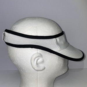Featherlight White & Black Women's Sun Visor