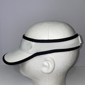 Featherlight White & Black Women's Sun Visor