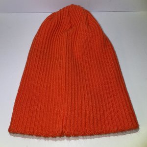 Oakley Burnt Orange Chunky Knit Beanie Large Badge