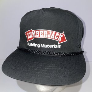 Headmaster Lumberjack Building Material Black Vintage Blockhead Cap