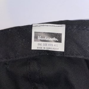 Headmaster Lumberjack Building Material Black Vintage Blockhead Cap