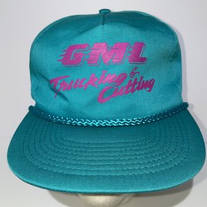GML Trucking & Cutting Retro Sea Green Blockhead Hat