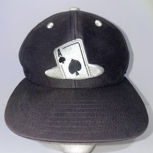 HYP Hats Hypnotic Ace-in-the-Hole Black Vintage Snapback Cap