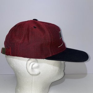 Luna Pier Soccer Kicks Red & Black Checkered Baseball Cap