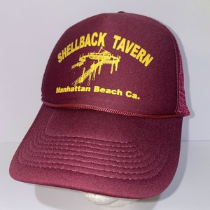 Nissin Vintage Shellback Tavern Manhattan Beach Maroon Trucker Hat