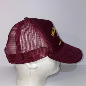 Nissin Vintage Shellback Tavern Manhattan Beach Maroon Trucker Hat