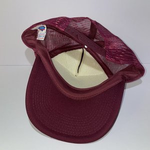 Nissin Vintage Shellback Tavern Manhattan Beach Maroon Trucker Hat