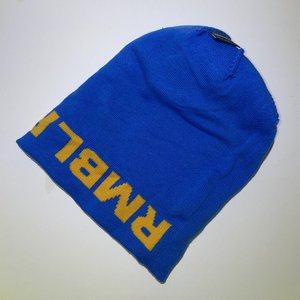 Boss Rambler Beer Blue & Orange Pom-Pom Beanie