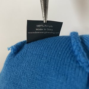 Boss Rambler Beer Blue & Orange Pom-Pom Beanie