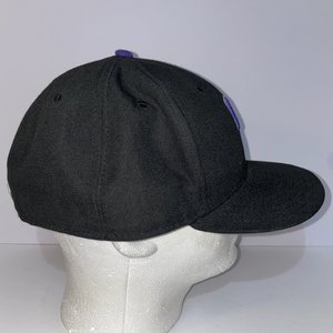 New Era Colorado Rockies Coolbase 59Fifty Black Baseball Cap USA Flag Size 7 3/4