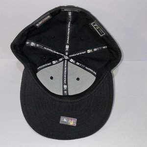 New Era Colorado Rockies Coolbase 59Fifty Black Baseball Cap USA Flag Size 7 3/4