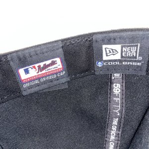 New Era Colorado Rockies Coolbase 59Fifty Black Baseball Cap USA Flag Size 7 3/4