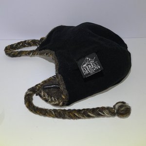 Everest Designs Fair Isle Tasseled Wool Knit Ski Cap Made in Nepal