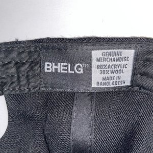 BHELG Pacific NW Black Wool Snapback Cap