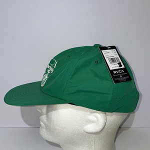 RVCA One Earth Green Grass Snapback Hat