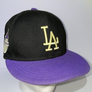 New Era Hat Club 1959 All-Star Game Patch LA Dodgers Baseball Cap Size 7 1/2
