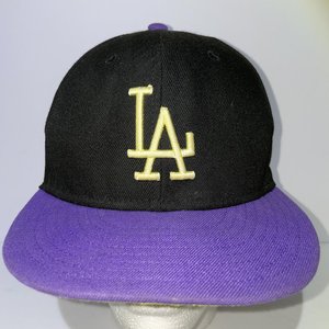 New Era Hat Club 1959 All-Star Game Patch LA Dodgers Baseball Cap Size 7 1/2