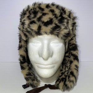 D&Y Cheetah Print Trapper Hat