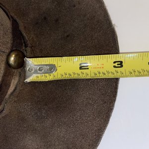 Handmade Brown Leather Boonie Hat Size S