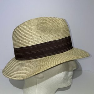 Goorin Bros Black Headband Paper Fedora Size S