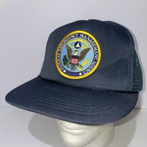 Federal Emergency Management Agency Vintage FEMA Blue Trucker Hat