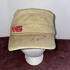 PING Golf A-Flex Vintage Scout Cap Autographed by Tom Kite and Tom Watson