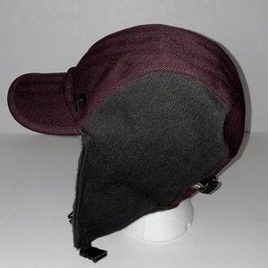 SunDay Afternoons Maroon Fleece Chevron Trapper Hat Size M
