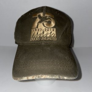 Ducks Unlimited 75th Anniversary Brown Camo Baseball Cap