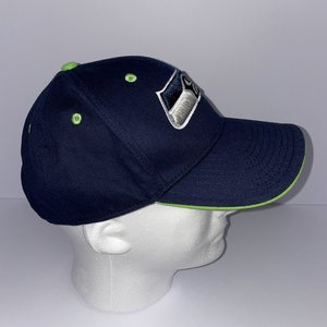 Seattle Seahawks NFL Team Apparel Baseball Cap Blue Green Strapback