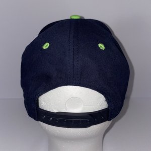 Seattle Seahawks NFL Team Apparel Baseball Cap Blue Green Strapback