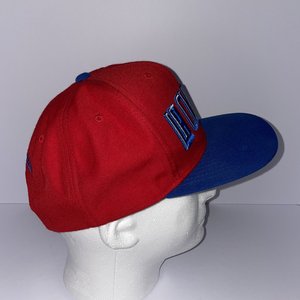 Mitchell & Ness Los Angeles Clippers Red Block Spell-Out Snapback Cap