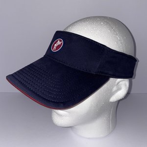 Vintage Ashworth Golf Visor Red Blue