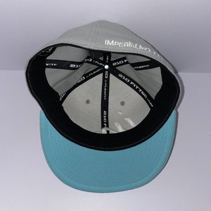 Imperial Motion Baseball Cap Size 6 7/8 - 7 1/4 Baby Blue and Gray Wool