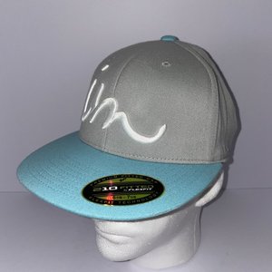 Imperial Motion Baseball Cap Size 6 7/8 - 7 1/4 Baby Blue and Gray Wool