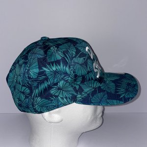 Deschutes Brewery Snapback Hat Blue & Green Floral Double Potion Supply