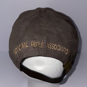 Vintage NRA Baseball Cap Brown Adjustable USA