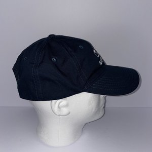 Subaru STI Snapback Hat Navy Blue Rally Car Racing Embroidered Cotton