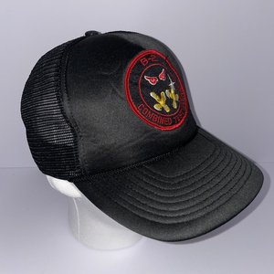 Vintage B-2 Spirit Stealth Bomber Snapback Cap Combined Test Force Black Trucker