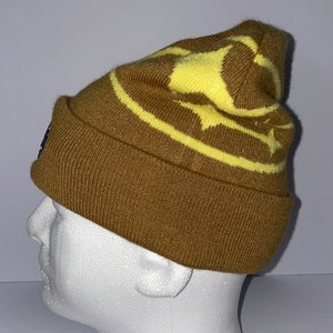 Subaru Beanie Size L Brown Official Yellow Badge Bend Oregon