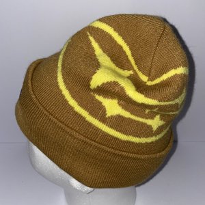 Subaru Beanie Size L Brown Official Yellow Badge Bend Oregon