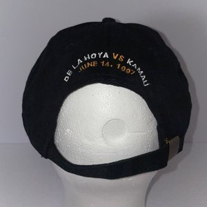 Vintage 1997 Oscar de la Hoya vs Kamau At The Dome Baseball Cap Black