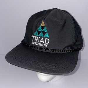 Vintage Triad Machinery Link-Belt Crane Rentals Baseball Cap Black Drawstring