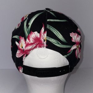 Wearparts Tillage & Planting Parts Snapback Hat Black Floral Drawstring