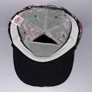 Wearparts Tillage & Planting Parts Snapback Hat Black Floral Drawstring
