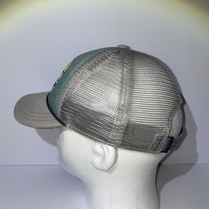 Patagonia Common Threads Snapback Hat 2005 Mesh Sea-Green and Gray