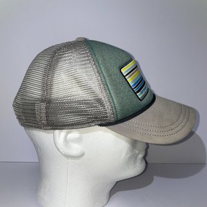 Patagonia Common Threads Snapback Hat 2005 Mesh Sea-Green and Gray